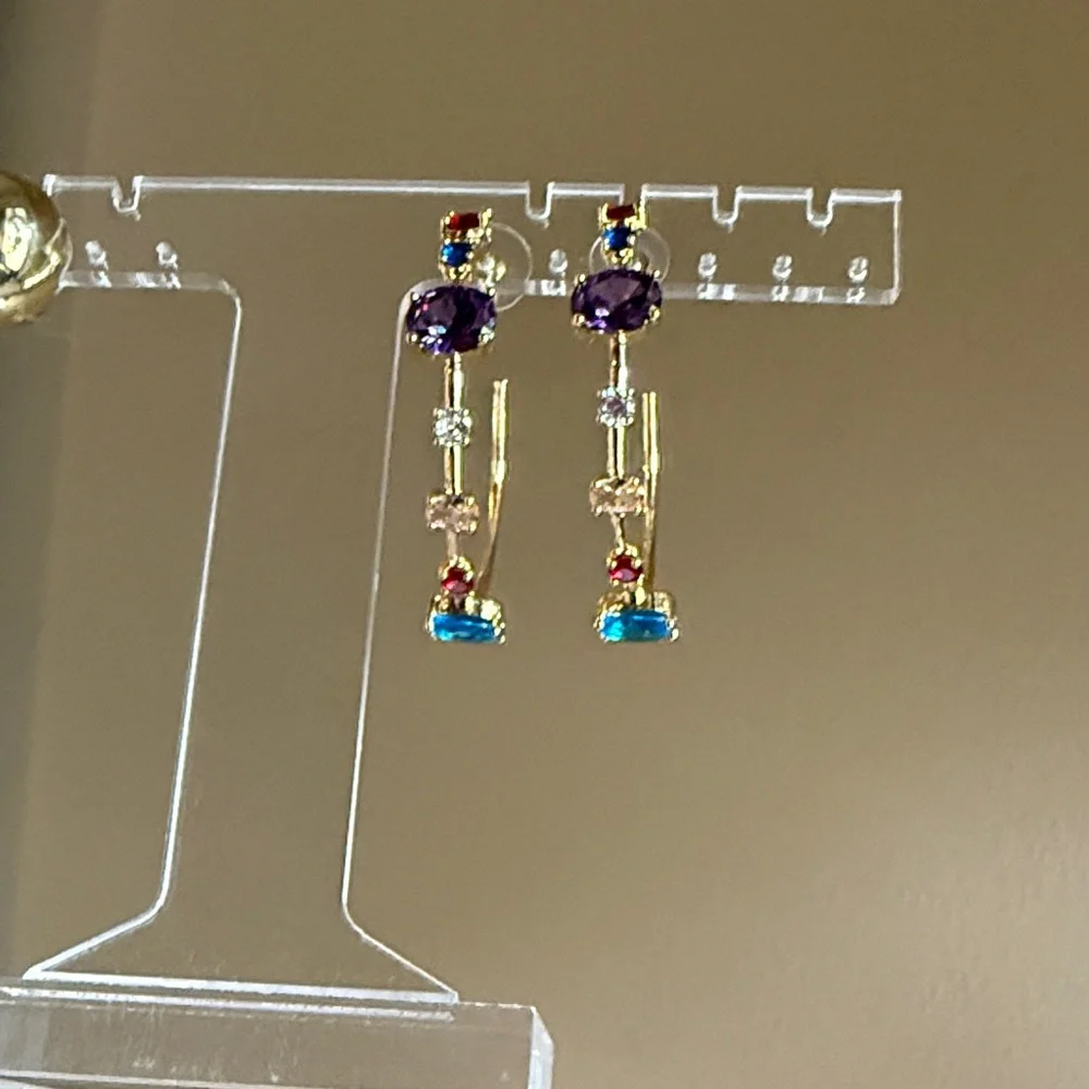 Park Lane Gem Hoop Earrings - Picture 2 of 2